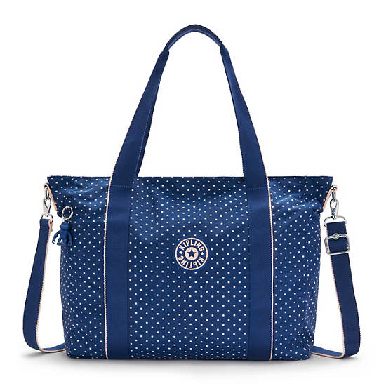 Kipling Asseni Printed Tote Çanta Mavi | TR 1754SG